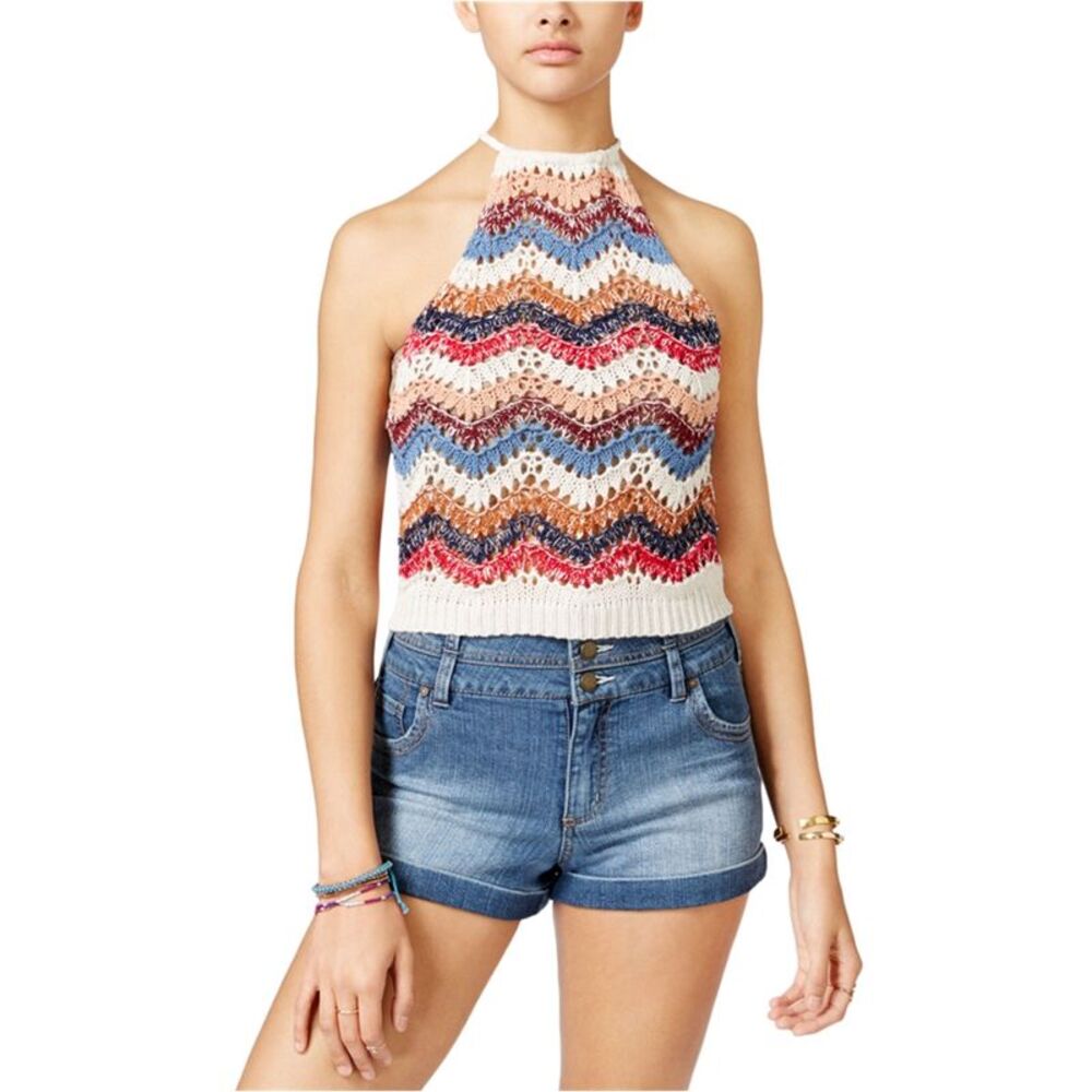 American Rag Womens Crocheted Halter Top Shirt, NWT